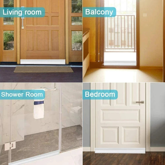 Silicone Under Door Sweep Weather Stripping Door Draft Stopper Blocker Insulator Noise Stopper Strong Adhesive