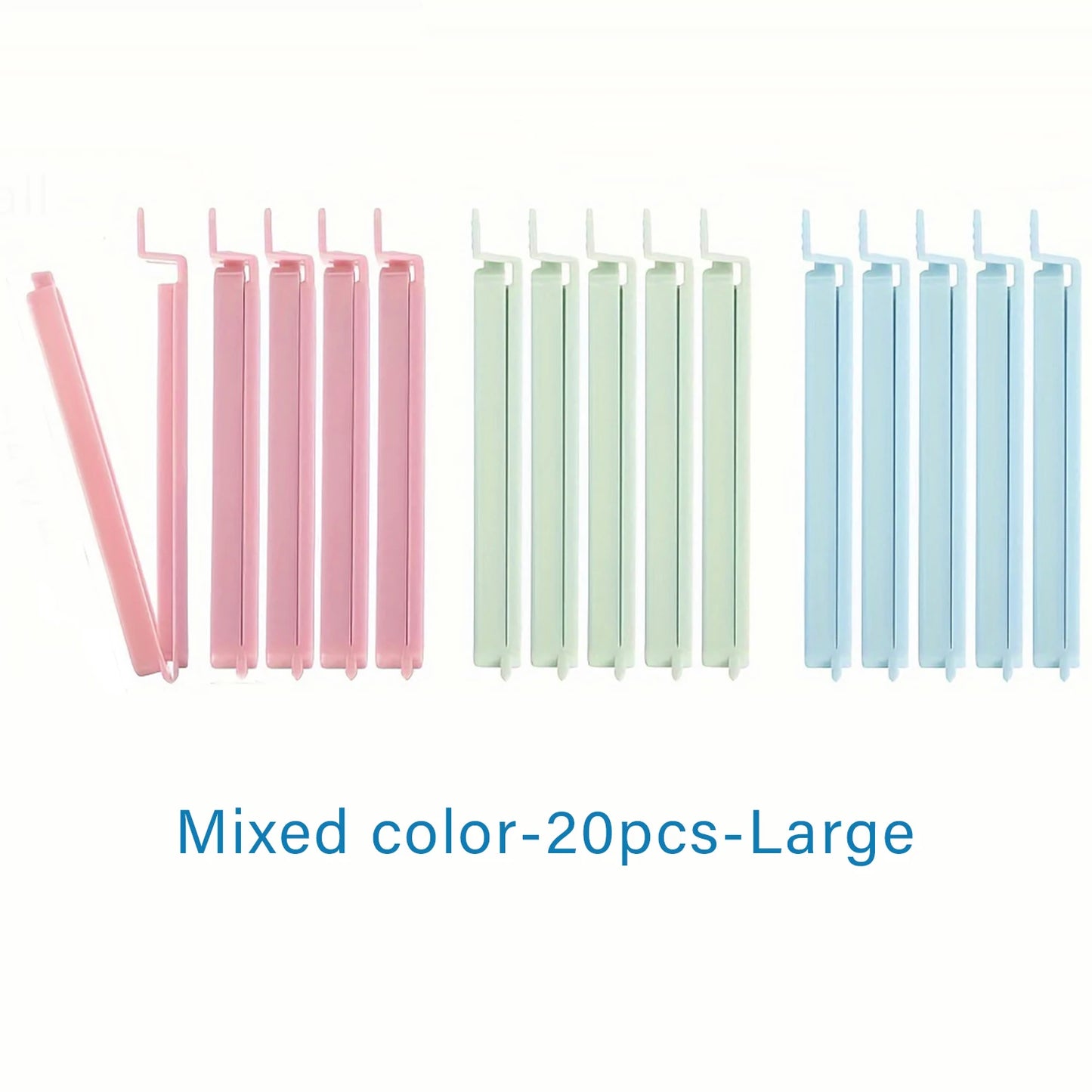 5/10/20Pcs Portable Kitchen Storage Food Snack Seal Sealing Bag Clips Sealer Clamp Plastic Tool Kitchen Accessories