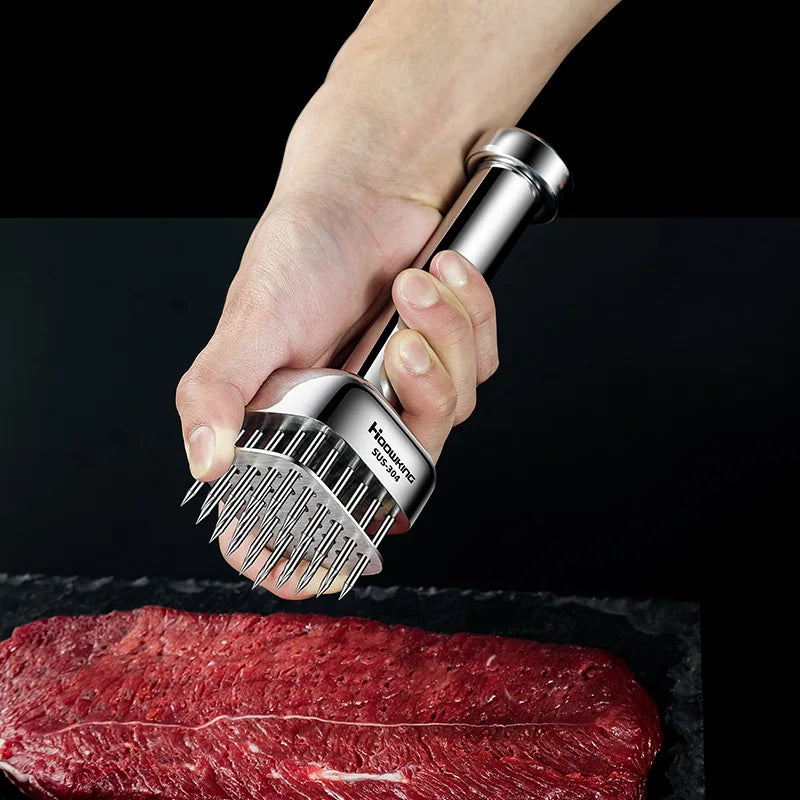 304 Stainless steel meat hammer needle steak tender needle pork chop loose meat needle hammer stainless steel hole piercer