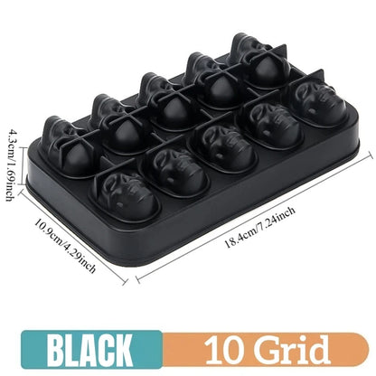 Skull Head Ice Ball Mold - BPA Free Silicone