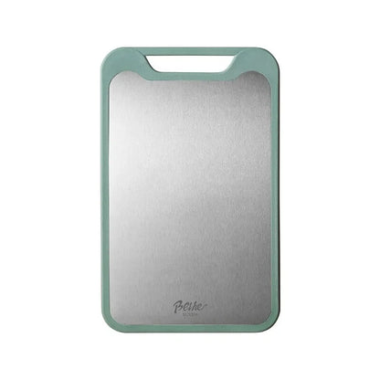 1PC Stainless Steel Plastic Double-sided Multifunctional Cutting Board for Cutting Vegetables, Meat, and Fruits.