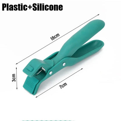 Stainless Steel Gripper Clips Hot Dish Plate Anti-Scald Clip Non-slip Bowls Clamp Holder for Frying Pans Air Fryer Steamers Oven