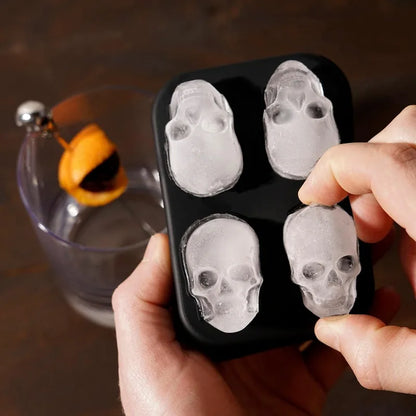 Skull Head Ice Ball Mold - BPA Free Silicone