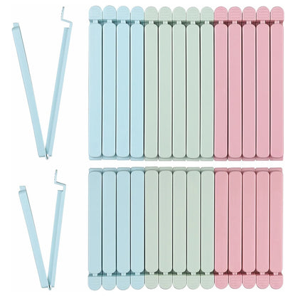5/10/20Pcs Portable Kitchen Storage Food Snack Seal Sealing Bag Clips Sealer Clamp Plastic Tool Kitchen Accessories
