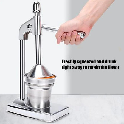 Stainless Steel Handheld Manual Citrus Juicer – Orange & Fruit Juice Squeezer Extractor