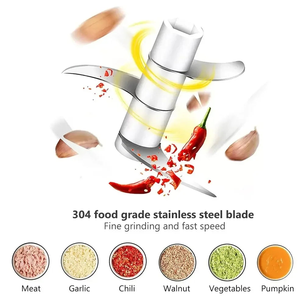 100/250mL USB Charging Garlic Mincer Mini Crusher Chopper Electric Garlic Chopper Powerful Ginger Garlic Onion Meat Masher