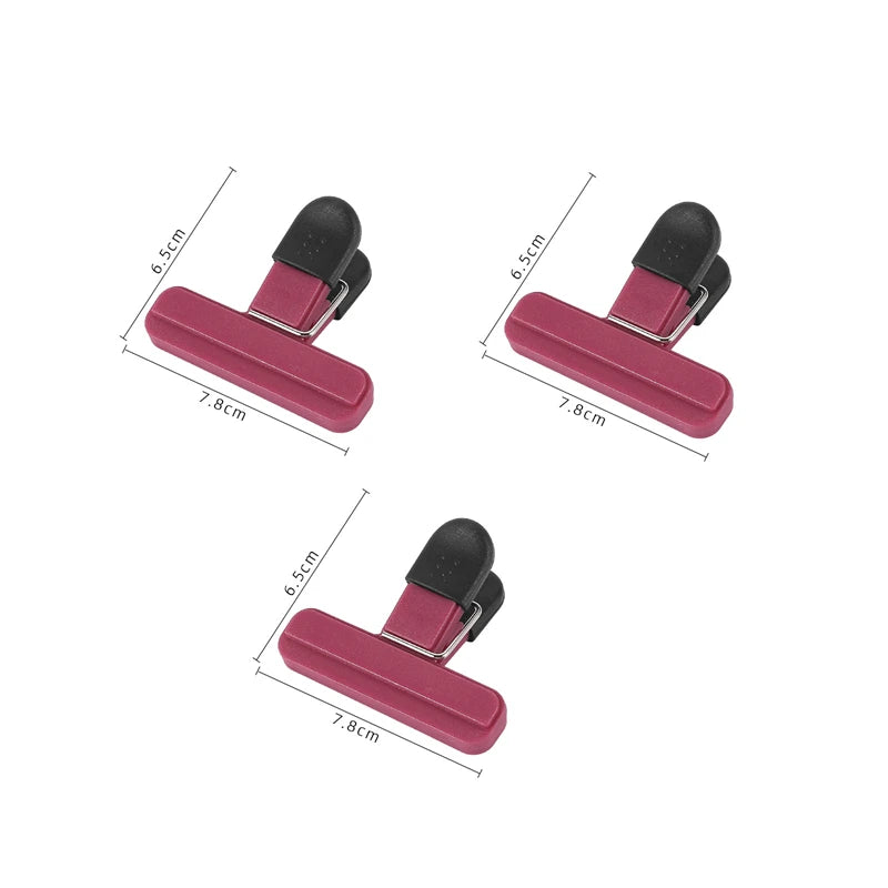 Portable Bag Clips Kitchen Storage Food Snack Seal Sealing Bag Clips Sealer Clamp Plastic Tool Kitchen Organization Accessories