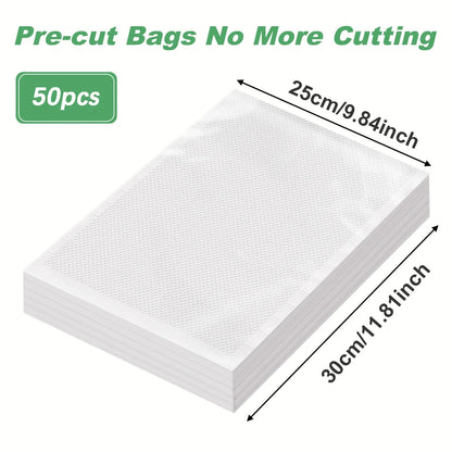 50pcs/lot Kitchen Vacuum Bags for Food Vacuum Sealer Packing Machine Food Storage Bag BPA-Free Kitchen Accessories
