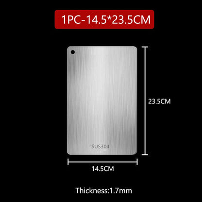 WXCOO Stainless Steel Cutting Board for Kitchen Chopping Board for Meat Kneading Dough Board for Fruit Vegetables Baby Food