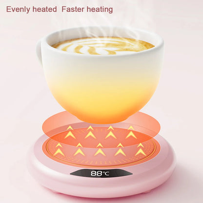 USB Cup Warmer Coffee Mug Heating Coaster 3 Temperature Setting Plate Milk Tea Water Heating Pad Cup Heater Thermostatic Hot