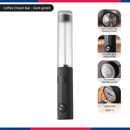 Bincoo Milk Foamer Coffee Whisk Mixer Electric Blender Egg Beater Mini Frother Handle Stirrer Cappuccino Maker Cooking Tools
