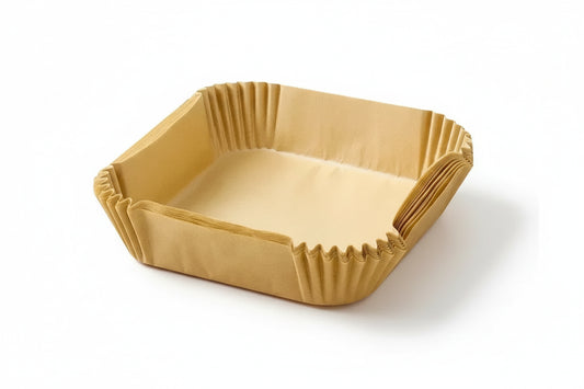 Air Fryer Disposable Parchment Paper Liners – Wood Pulp Steamer & Baking Sheets