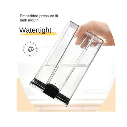 460/700/950/1300/1800ml Thick Sealed Storage Tank Transparent Square Dried Fruit Storage Box Kitchen Grain Storage Jar Container