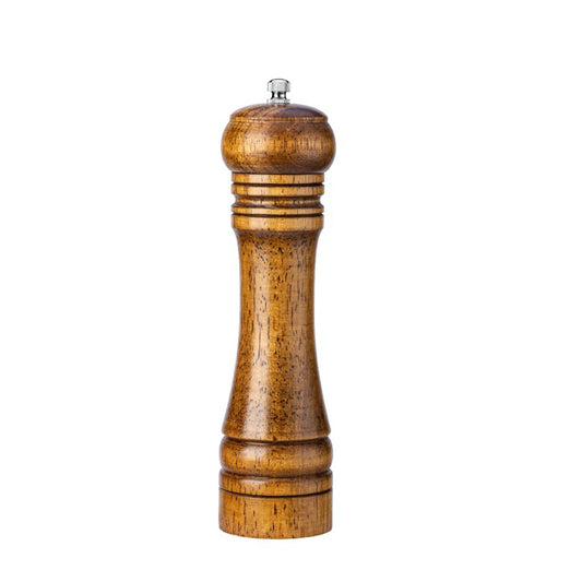Oak Wood Manual Pepper Grinder – Freshly Ground Pepper Mill 5"/8"/10" - Kitchenley