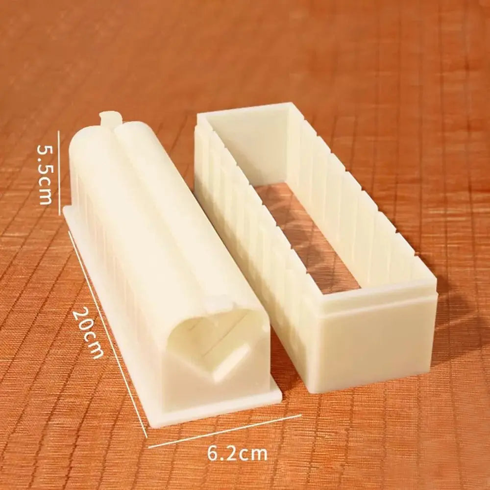 Sushi Maker Equipment Kit – Plastic Kimbap & Sushi Roll Molds in Round, Square & Heart Shapes