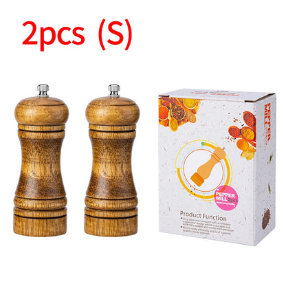 1PC Manual 5 inch 8 inch 10 inch grinder; pepper grinder; oak wood; Sichuan pepper; freshly ground pepper powder; seasoning jar.