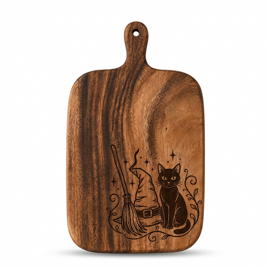 Wooden Carved Halloween Cutting Board