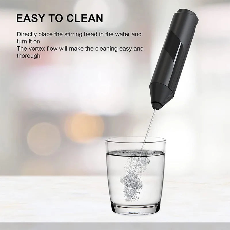 Electric Milk Foamer Coffee Maker Hand Mixer Cappuccino Foam Blender Egg Beater with Stand Kitchen Milk Coffee Stirring Tools