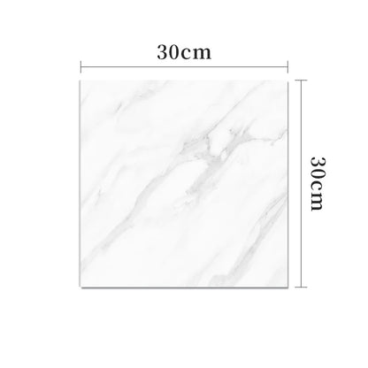 10-50Pcs PVC Marble Wall Stickers Self-Adhesive Thickened Tile Sticker Bathroom Waterproof Floor Sticker Kitchen Home Decoration