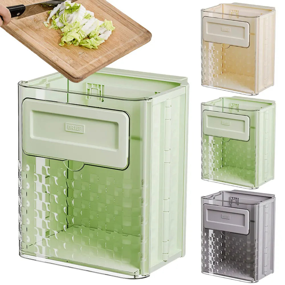 10L Wall-Mounted Hanging Trash Can Large Capacity Hanging Collapsible Trash Can Folding Garbage Basket for Car Outdoor Camping