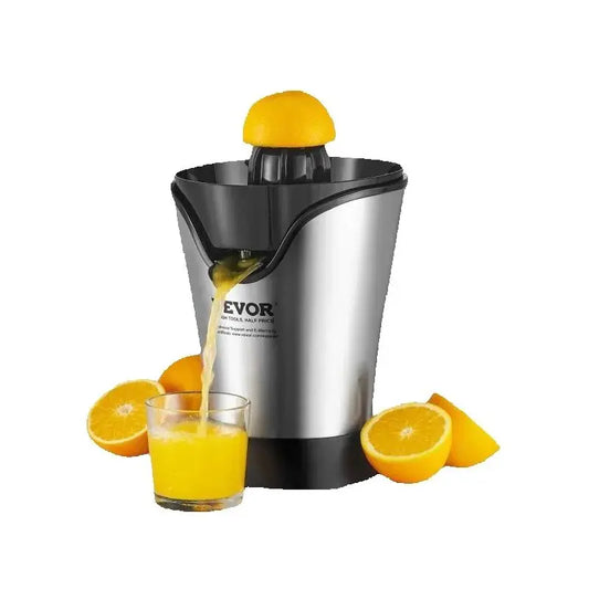 SucceBuy Electric Citrus Juicer Orange Juice Squeezer With One Juicing Cone 100W Stainless Steel Filter Orange Juice Maker
