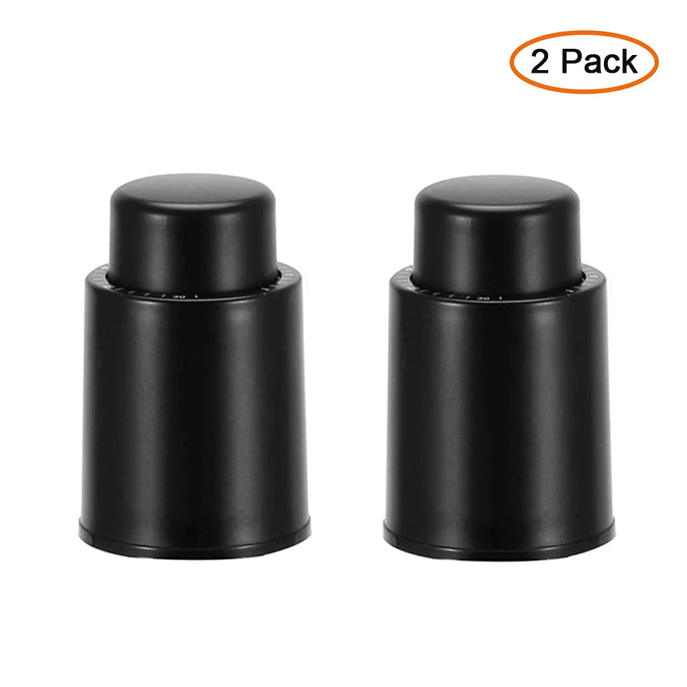 Vacuum Wine Bottle Stopper – Reusable Push-Style Wine Cork - Kitchenley