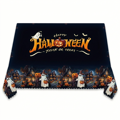 Halloween Print Polyester Tablecloth