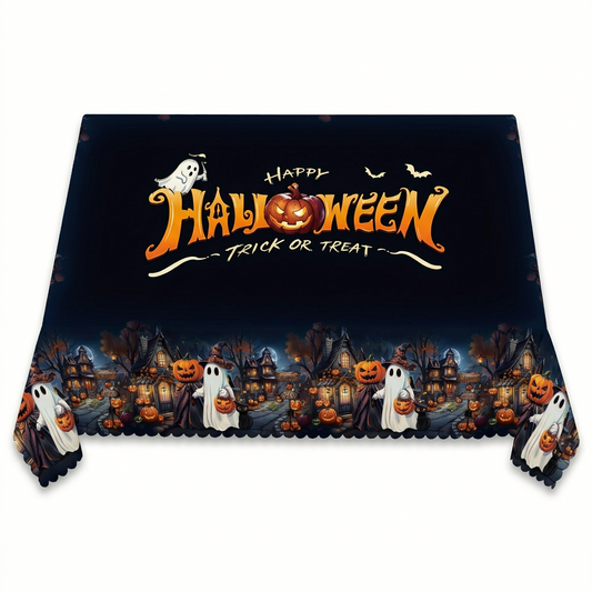 Halloween Print Polyester Tablecloth