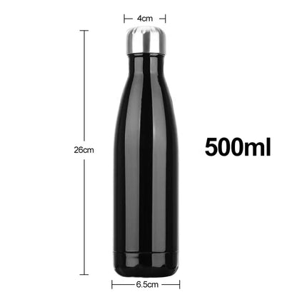 500ml Stainless Steel Water Bottle Cola Water Beer Thermos Double-Wall Insulated Vacuum Flask BPA Free Thermos for Sport Bottles