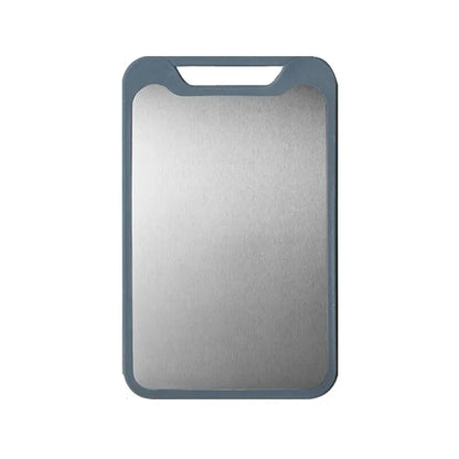 1PC Stainless Steel Plastic Double-sided Multifunctional Cutting Board for Cutting Vegetables, Meat, and Fruits.