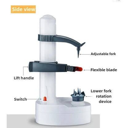 New Household Electric Peeler Multifunctional Fruit and Potato Peeler, Removable Cleaning Peeler ABS Stainless Steel Material