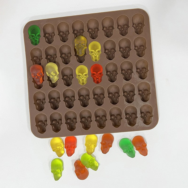 Pumpkin Skull Silicone Ice Cube Mold