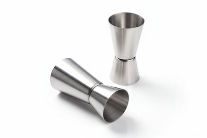 Stainless Steel Dual Shot Jigger & Cocktail Measurer – Bar Tool Peg Measurer for Drinks & Alcohol