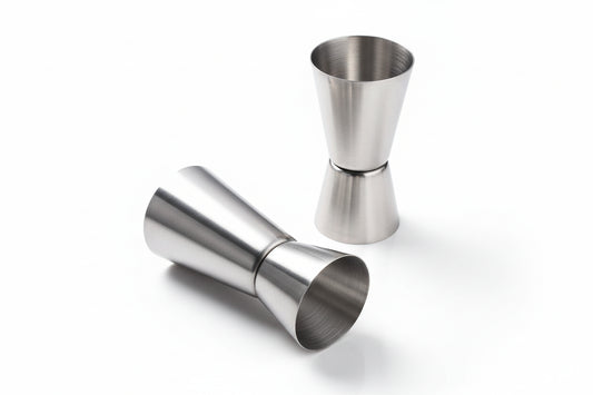 Stainless Steel Dual Shot Jigger & Cocktail Measurer – Bar Tool Peg Measurer for Drinks & Alcohol