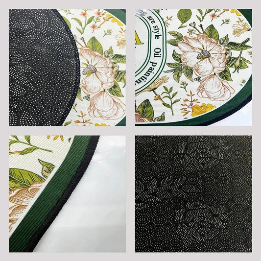 Anti Slip Kitchen Floor Mat,Water Absorbing Rug,Fashion Pattern Decoration Carpet,Multi Functional Door Mat,Bathroom Floor Mat