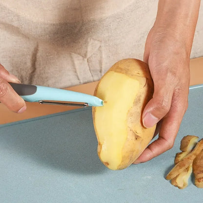 Stainless Steel Multi-Functional Vegetable & Fruit Peeler, Manual Fast Kitchen Tool for Efficient Vegetable Processing