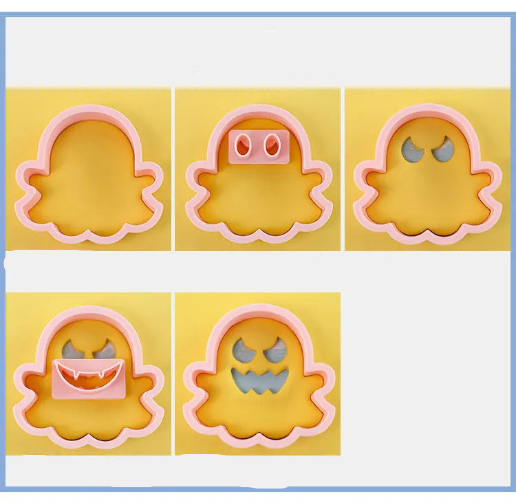 10-Piece Ghost Face Cookie Cutter Set