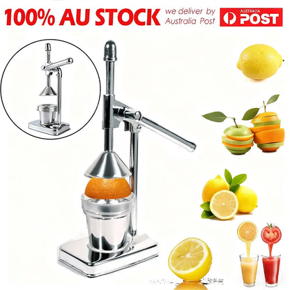 Stainless Steel Handheld Manual Citrus Juicer – Orange & Fruit Juice Squeezer Extractor