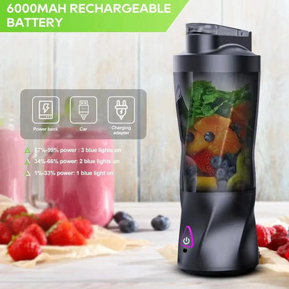 new portable electric wireless juicer USB charging 700ml large-capacity large household juicer Fruit sctional 700ML Blender