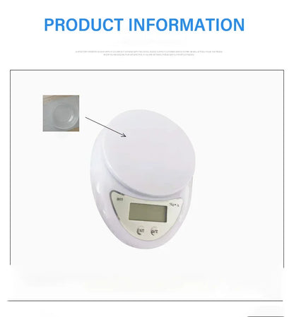5kg/1g Mini Portable Digital Digital display Scale Electronic Scales Postal Food Measuring Weight Kitchen LED Electronic Scales