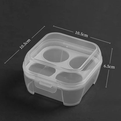 Portable Shockproof Eggs Box 3/4/8 Grids Storage Container Egg Holder Transparent Kitchen Organizer for Outdoor Camping Picnic
