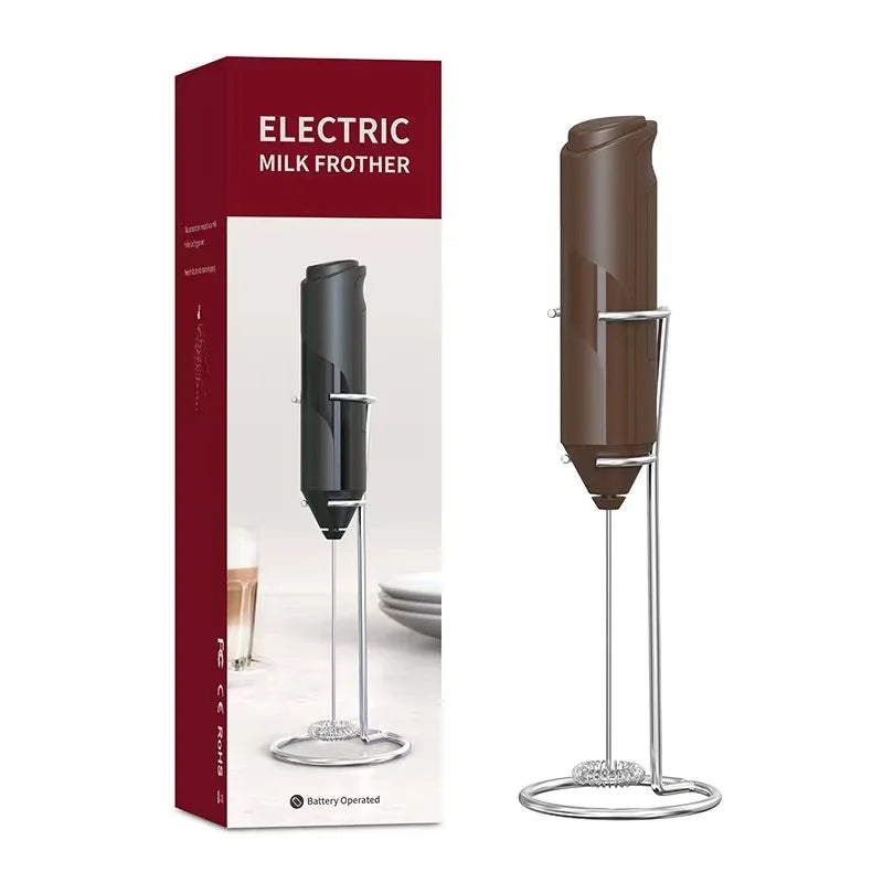 Electric Milk Frother & Hand Mixer – Coffee Maker Foamer - Kitchenley