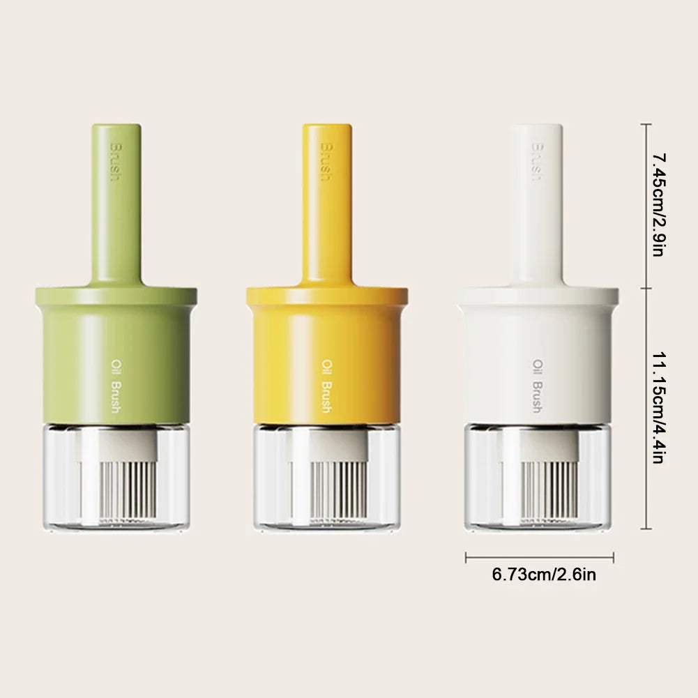 2-in-1 Oil Dispenser Bottle with Brush – Heat-Resistant Olive Oil, Sauce & Vinegar Bottle for BBQ & Baking