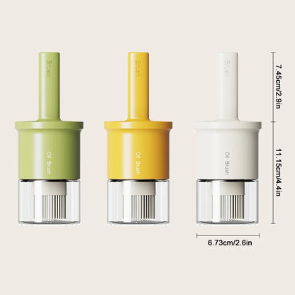 2-in-1 Oil Dispenser Bottle with Brush – Heat-Resistant Olive Oil, Sauce & Vinegar Bottle for BBQ & Baking