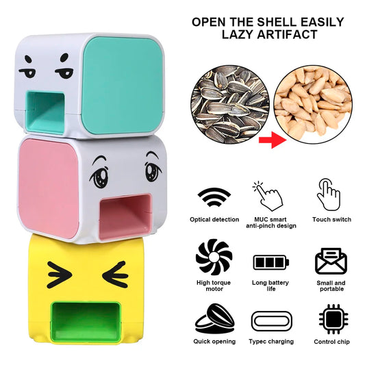 Electric Melon Seed Machine Child Assist Kitchen Tools Shelling Machine Lazy Tool Peeling Melon Artifact Sunflower Seeds Peeler