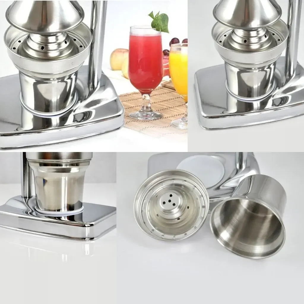 Stainless Steel Handheld Manual Citrus Juicer – Orange & Fruit Juice Squeezer Extractor