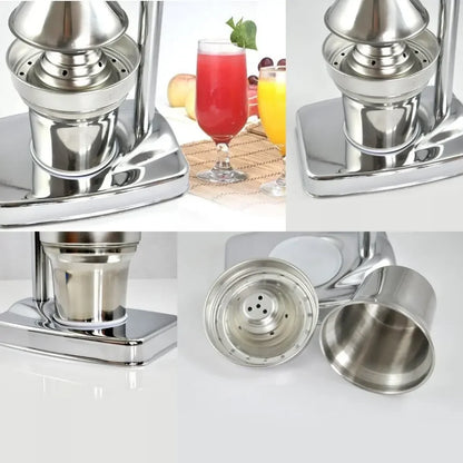 Stainless Steel Handheld Manual Citrus Juicer – Orange & Fruit Juice Squeezer Extractor