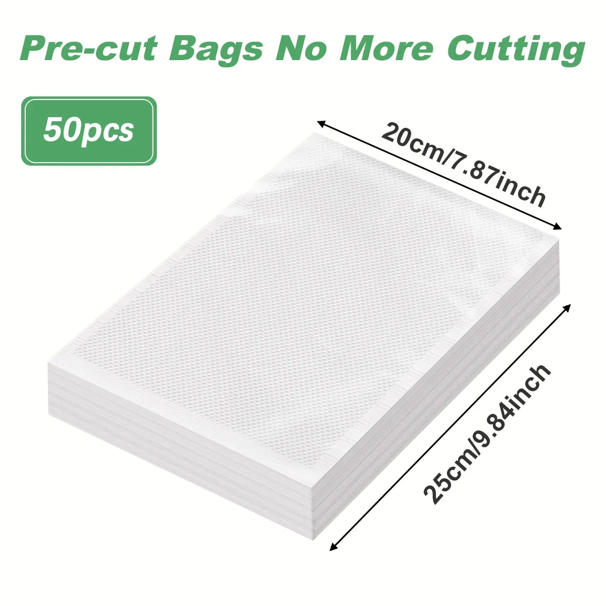50pcs/lot Kitchen Vacuum Bags for Food Vacuum Sealer Packing Machine Food Storage Bag BPA-Free Kitchen Accessories