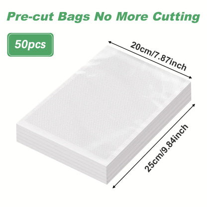 50pcs/lot Kitchen Vacuum Bags for Food Vacuum Sealer Packing Machine Food Storage Bag BPA-Free Kitchen Accessories