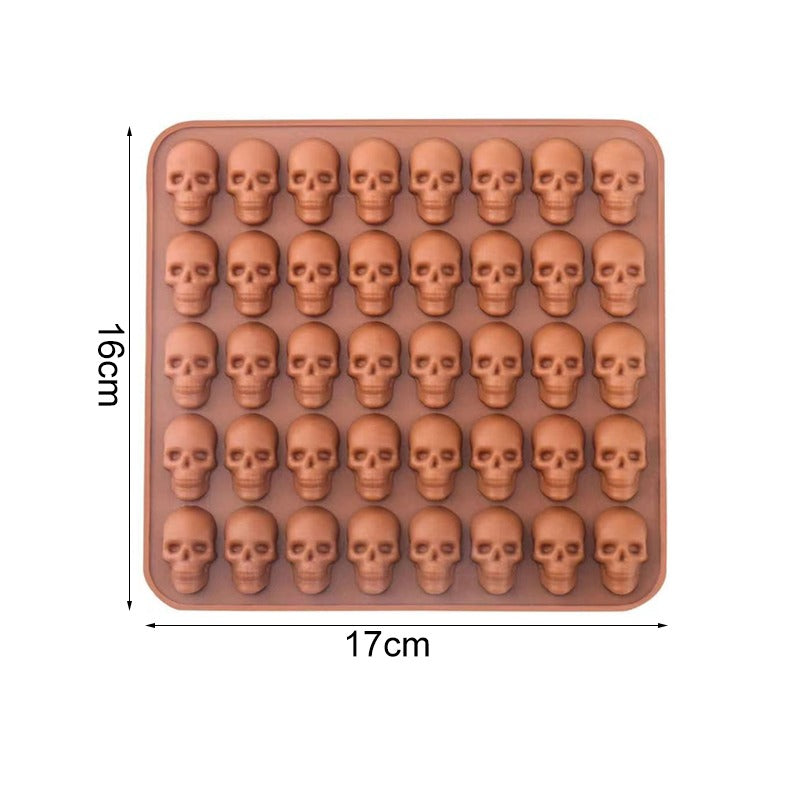 Pumpkin Skull Silicone Ice Cube Mold